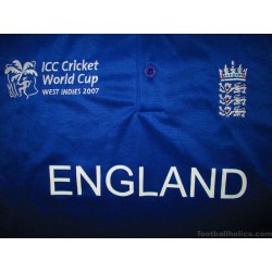 2007 England Cricket 'World Cup' Admiral ODI Jersey