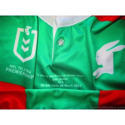 2023 South Sydney Rabbitohs 'John Sattler Tribute' Classic Authentic Home Jersey