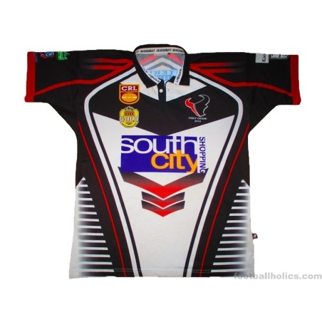 2010 South City Bulls Rugby League Kombat Match Worn Home Jersey #17