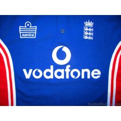 2002-04 England Cricket Admiral ODI Jersey Vaughan #99