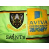 2010-11 Northampton Saints Rugby Burrda Match Worn Away Shirt (Waller) #17