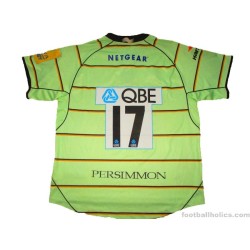 2010-11 Northampton Saints Rugby Burrda Match Worn Away Shirt (Waller) #17