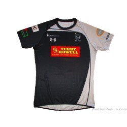 2013-15 Cross Keys RFC Under Armour Match Worn Home Shirt #19