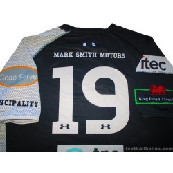 2013-15 Cross Keys RFC Under Armour Match Worn Home Shirt #19