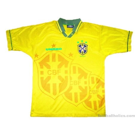 1994 Brazil Umbro Player Issue Home Shirt