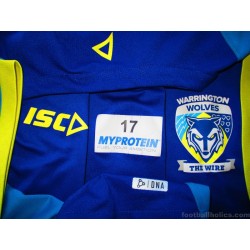 2018 Warrington Wolves ISC Player Issue Training Shirt (Philbin) #17