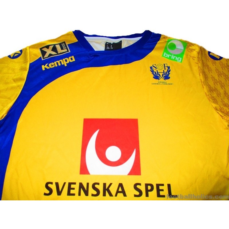 2016-17 Sweden Handball Kempa Home Shirt