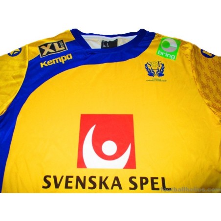 2016-17 Sweden Handball Kempa Home Shirt