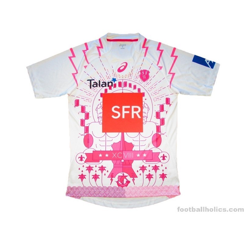 2015-16 Stade Français Paris Rugby Asics Test Third Shirt