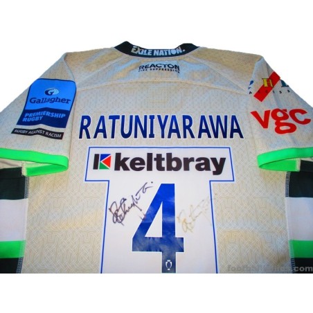 2022-23 London Irish Rugby BLK Match Worn Away Jersey Ratuniyarawa #4