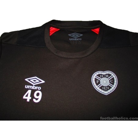 2018-19 Hearts Umbro Player Issue Training Shirt #49