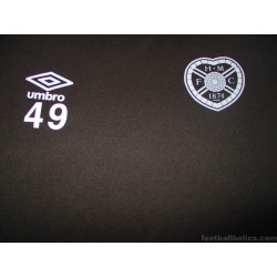 2018-19 Hearts Umbro Player Issue Training Shirt #49