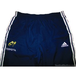 2007-09 Munster Rugby Adidas Player Issue Training Track Bottoms