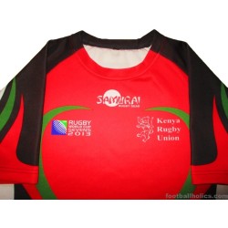 2013 Kenya Rugby 'World Cup Sevens' Samurai Player Issue Home Jersey