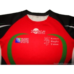 2013 Kenya Rugby 'World Cup Sevens' Samurai Player Issue Home Jersey