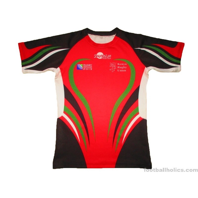 2013 Kenya Rugby 'World Cup Sevens' Samurai Player Issue Home Jersey