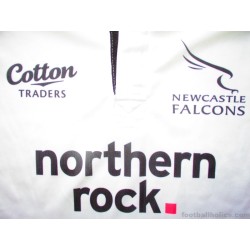 2008-09 Newcastle Falcons Cotton Traders Player Issue Away Jersey