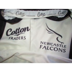 2008-09 Newcastle Falcons Cotton Traders Player Issue Away Jersey