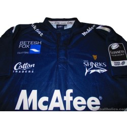 2006-07 Sale Sharks Cotton Traders Player Issue Home Jersey