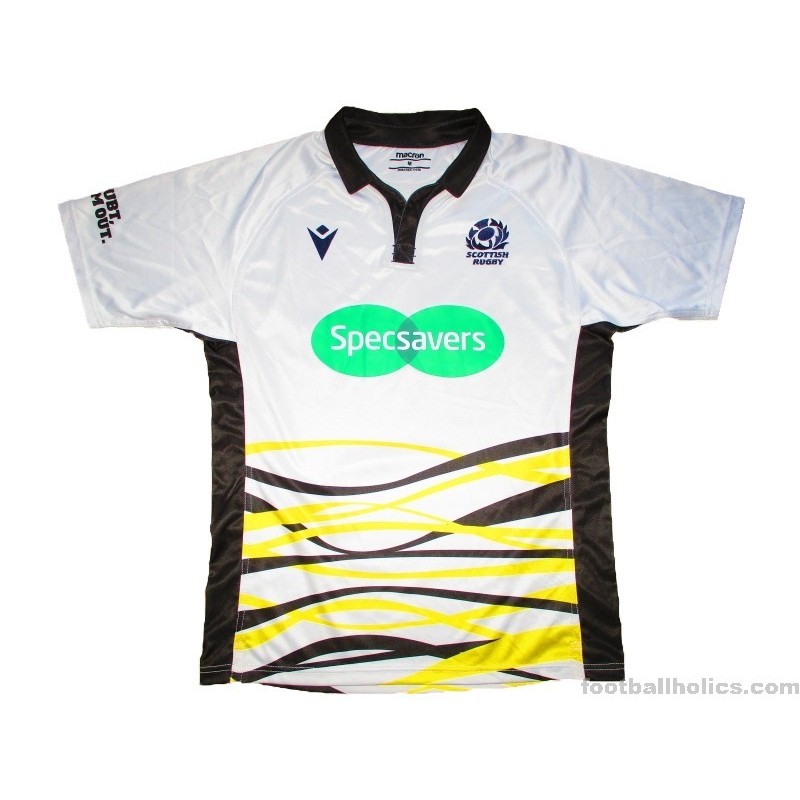 2019-21 Scottish Rugby Macron Match Issue Referee Shirt