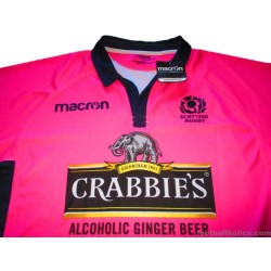 2018-19 Scottish Rugby Macron Match Issue Referee Shirt *w/tags*