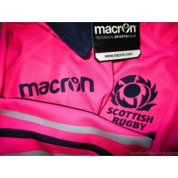 2018-19 Scottish Rugby Macron Match Issue Referee Shirt *w/tags*