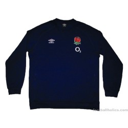 2023-24 England Rugby Umbro Navy Sweat Top