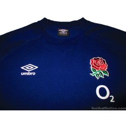 2023-24 England Rugby Umbro Navy Sweat Top