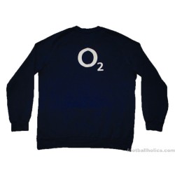 2023-24 England Rugby Umbro Navy Sweat Top