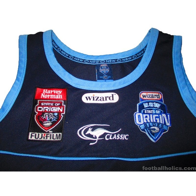 2009 New South Wales Blues Rugby League Classic Training Singlet