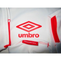 2020-21 England Rugby Umbro Pro Home Jersey