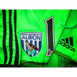 2016-17 West Brom Adidas Match Worn GK Home Shorts #1 (Foster)