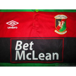 2019-20 Glentoran Umbro Match Issue Home Shirt #47