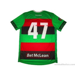 2019-20 Glentoran Umbro Match Issue Home Shirt #47