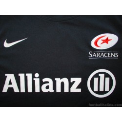 2012-13 Saracens Rugby Nike Player Issue Training Jersey