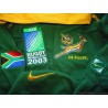 2003 South Africa Rugby 'World Cup' Nike Home L/S Jersey