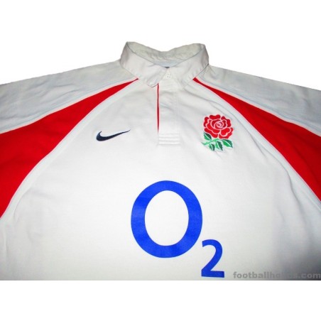 2002-03 England Rugby Nike Home Jersey