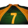 2009-10 South Africa Afrikaners Rugby NAVSFED Match Worn Home Jersey #7