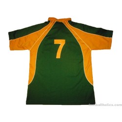 2009-10 South Africa Afrikaners Rugby NAVSFED Match Worn Home Jersey #7