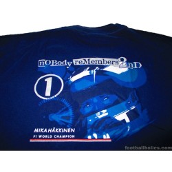 1998-99 Mika Häkkinen 'F1 World Champion' Goodsports Tee Shirt