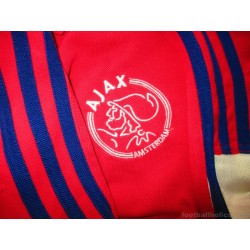 2000-01 Ajax Adidas Red Polo Shirt