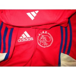 2000-01 Ajax Adidas Red Polo Shirt