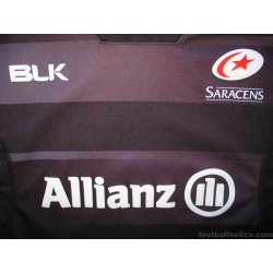 2016-17 Saracens Rugby BLK Home Jersey #2