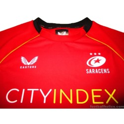 2021-22 Saracens Rugby Castore Player Issue Training Jersey #50 (Kpoku)