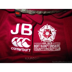 2019 Northamptonshire Cricket Canterbury Staff Worn Jersey 'JB'