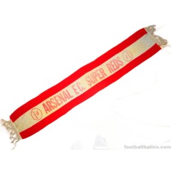 1986-91 Arsenal FC 'Super Reds' Vintage Scarf