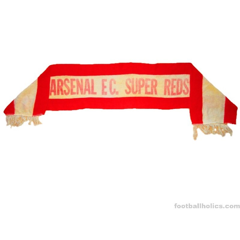 1986-91 Arsenal FC 'Super Reds' Vintage Scarf