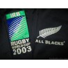 2003 New Zealand All Blacks 'World Cup' Adidas Limited Edition  Jersey