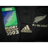 2003 New Zealand All Blacks 'World Cup' Adidas Limited Edition  Jersey