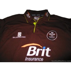 2009 Surrey Brown Caps Surridge Match Worn Twenty20 L/S Jersey Walters #26